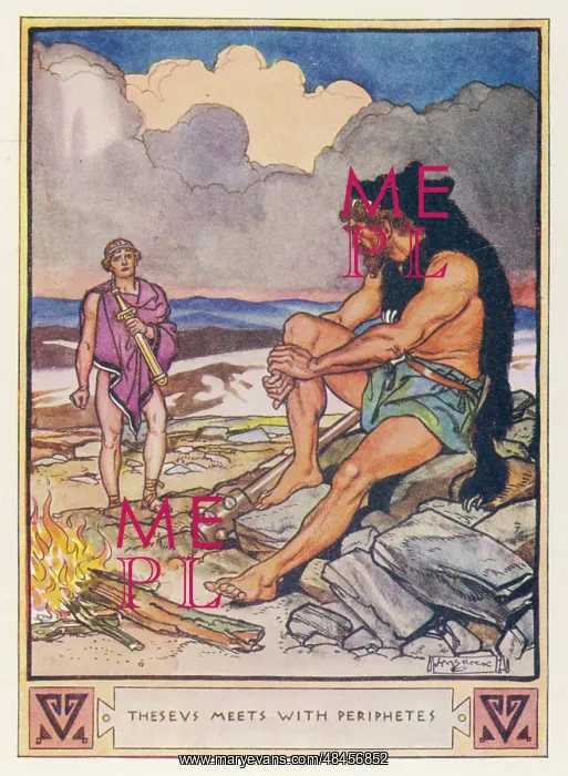 : THESEUS & PERIPHETES : THESEUS & PERIPHETES