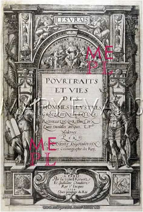 : THEVET TITLE PAGE 1584 : THEVET TITLE PAGE 1584