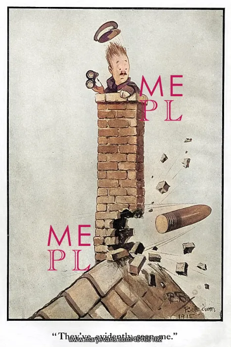 : They've evidently seen me by Bruce Bairnsfather : They've evidently seen me by Bruce Bairnsfather