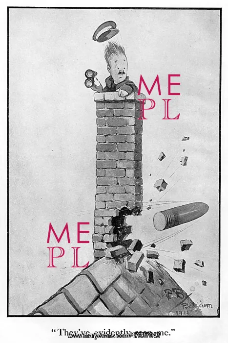 : They've evidently seen me by Bruce Bairnsfather : They've evidently seen me by Bruce Bairnsfather