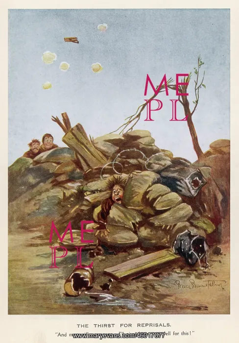 : The Thirst For Reprisals, by Bruce Bairnsfather : The Thirst For Reprisals, by Bruce Bairnsfather