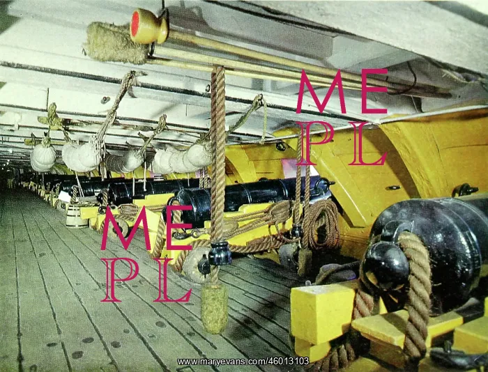 : Thirty-two pounders on the lower deck of H.M.S. Victory : Thirty-two pounders on the lower deck of H.M.S. Victory