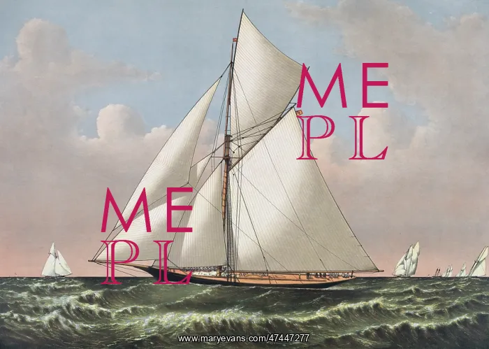 : Thistle: cutter yacht, designed by G.L. Watson. built by D.W : Thistle: cutter yacht, designed by G.L. Watson. built by D.W