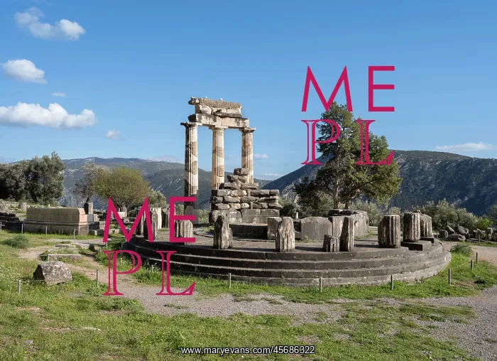 : Tholos, Delphi, Greece : Tholos, Delphi, Greece