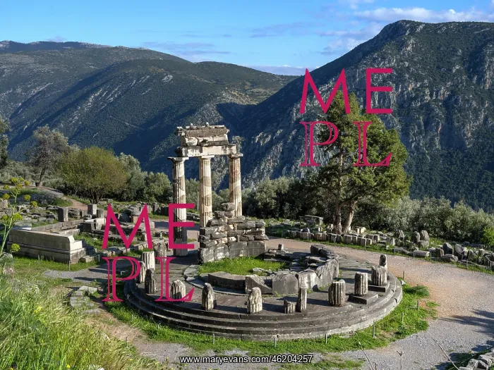 : Tholos, Delphi, Greece : Tholos, Delphi, Greece