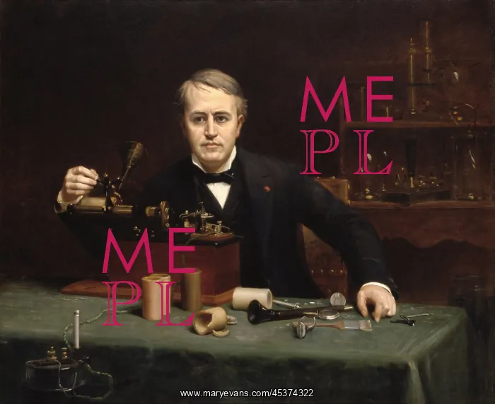 : Thomas Alva Edison, 1890, by Abraham Archibald : Thomas Alva Edison, 1890, by Abraham Archibald
