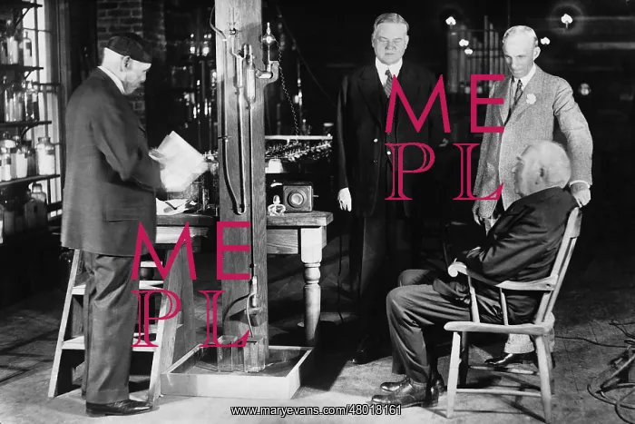 : Thomas Alva Edison, Henry Ford and Herbert C. Hoover, 1929 : Thomas Alva Edison, Henry Ford and Herbert C. Hoover, 1929