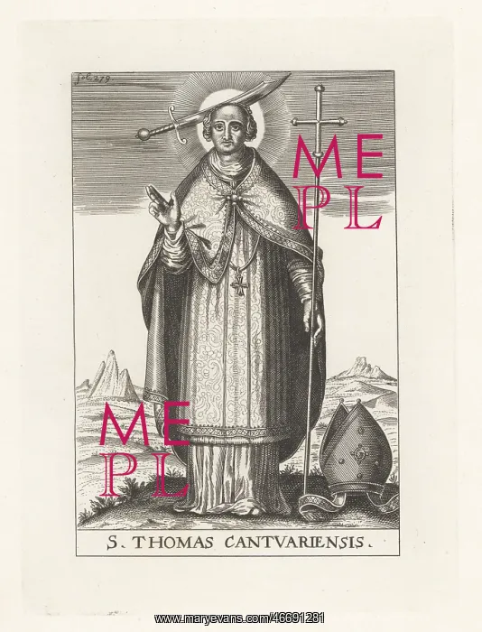 : Thomas Becket, Archbishop of Canterbury, murdered : Thomas Becket, Archbishop of Canterbury, murdered