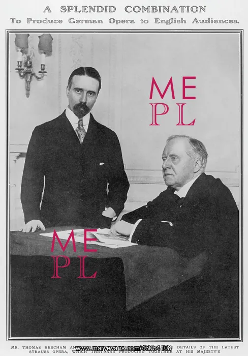 : Thomas Beecham and Sir Herbert Tree : Thomas Beecham and Sir Herbert Tree