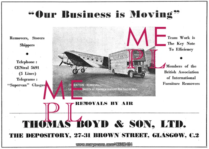 : Thomas Boyd Brown Street Glasgow - Aircraft : Thomas Boyd Brown Street Glasgow - Aircraft