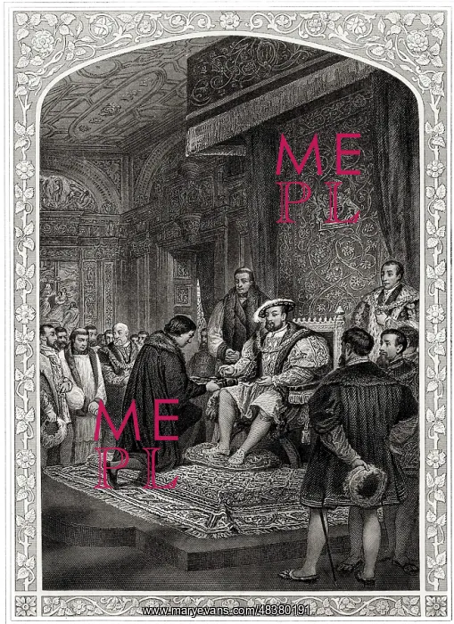 : Thomas Cromwell presenting Cranmer's Bible to Henry VIII : Thomas Cromwell presenting Cranmer's Bible to Henry VIII