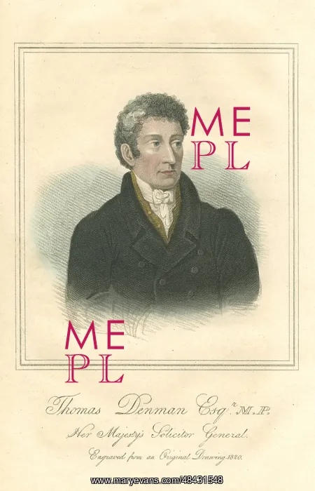: Thomas Denman (1779-1854) 1st Baron Denman. English : Thomas Denman (1779-1854) 1st Baron Denman. English