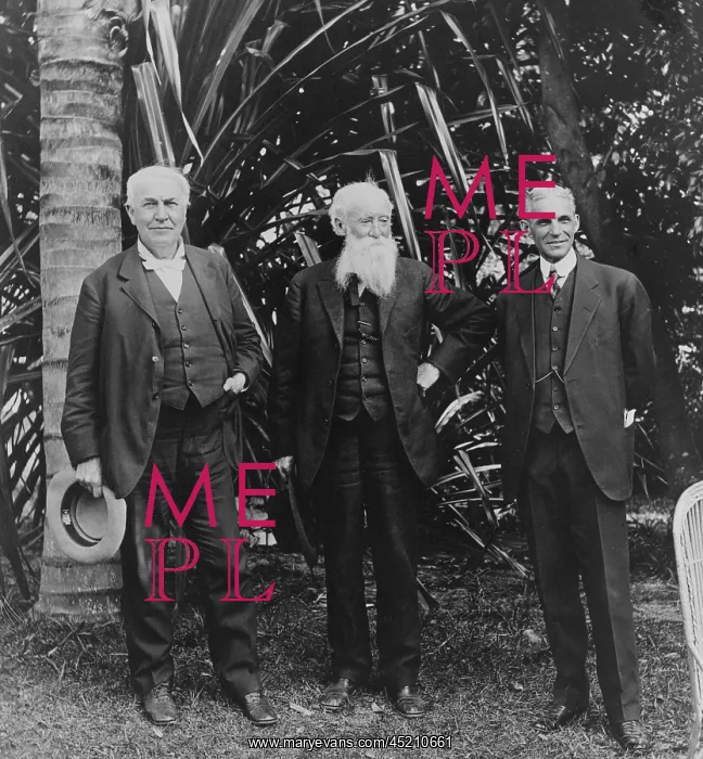 : Thomas Edison (1847-1931), John Burroughs ? : Thomas Edison (1847-1931), John Burroughs ?