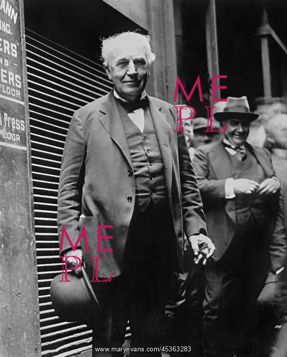 : Thomas Edison, American inventor and engineer in : Thomas Edison, American inventor and engineer in