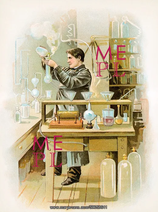 : Thomas Edison in his Laboratory : Thomas Edison in his Laboratory