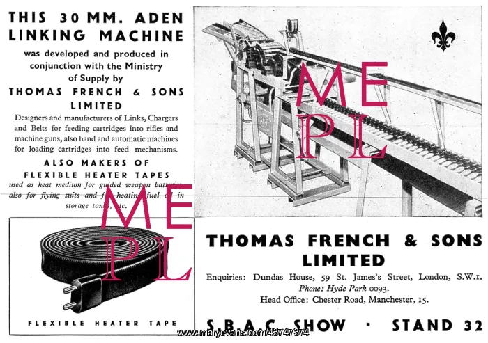 : Thomas French 30mm Aden Linking Machine : Thomas French 30mm Aden Linking Machine
