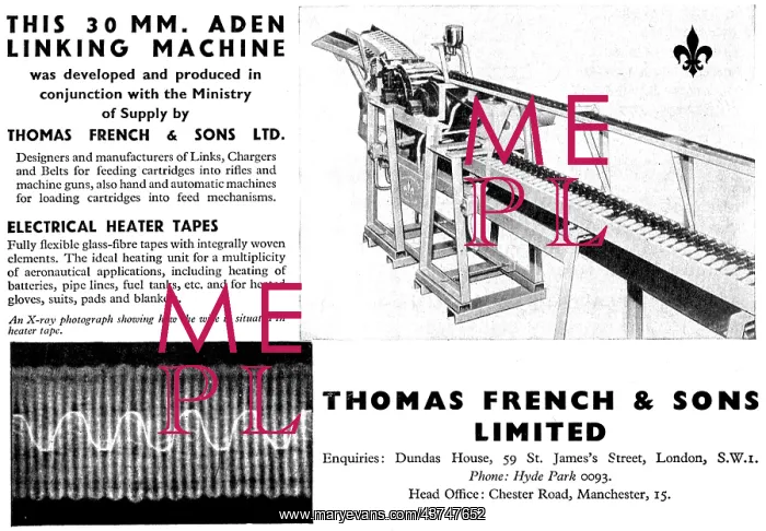 : Thomas French 30mm Aden Linking Machine : Thomas French 30mm Aden Linking Machine