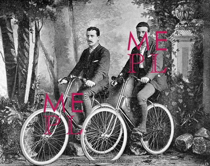 : Thomas G. Allen and William L. Sachtleben on their Bicycles : Thomas G. Allen and William L. Sachtleben on their Bicycles