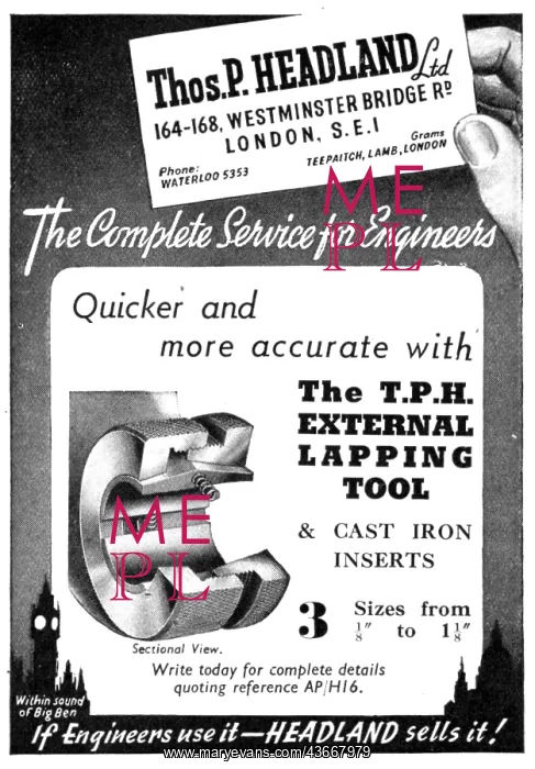 : Thomas Headland Lathe Tools - TPH External Lapping Tool : Thomas Headland Lathe Tools - TPH External Lapping Tool