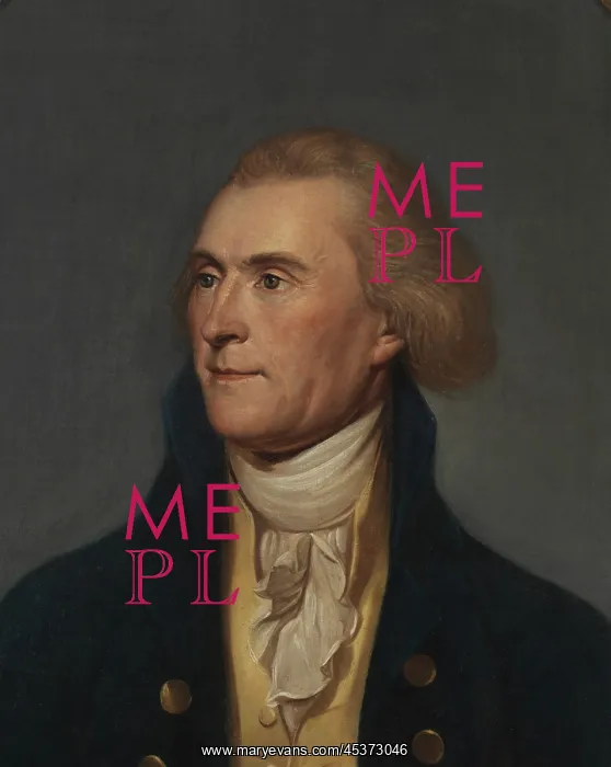 : Thomas Jefferson in a 1791 portrait by either : Thomas Jefferson in a 1791 portrait by either
