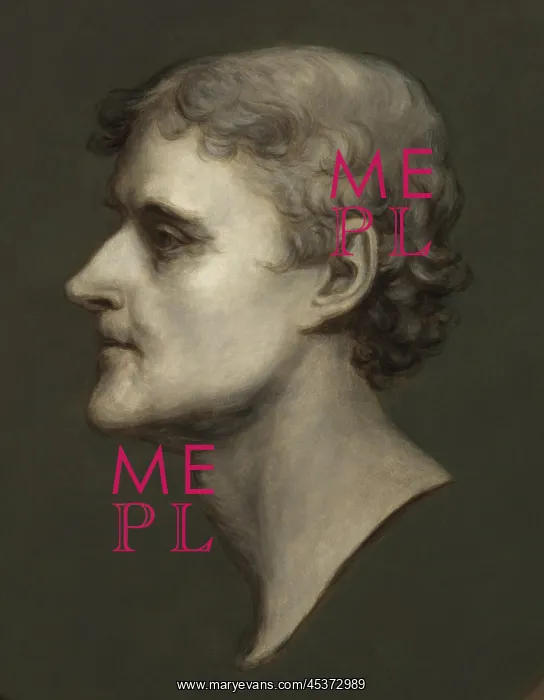 : Thomas Jefferson in 1815-1816 portrait by : Thomas Jefferson in 1815-1816 portrait by