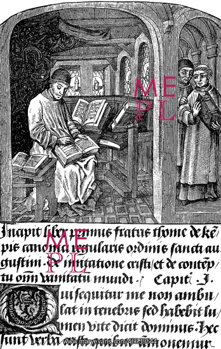 : Thomas a Kempis, circa 1380 - 25.7.1471, German : Thomas a Kempis, circa 1380 - 25.7.1471, German
