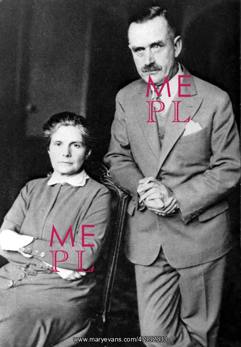 : Thomas Mann and his wife Katia at home : Thomas Mann and his wife Katia at home