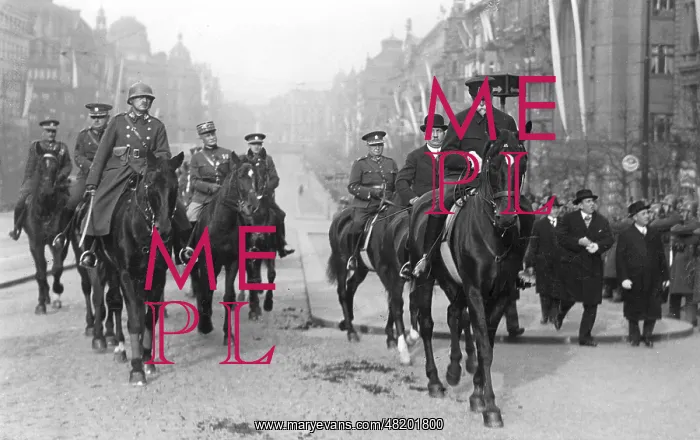 : Thomas Masaryk on Wenceslaus Square, 1928 : Thomas Masaryk on Wenceslaus Square, 1928