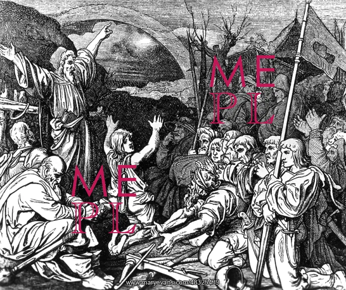 : Thomas Muentzer speaks to his peasant : Thomas Muentzer speaks to his peasant