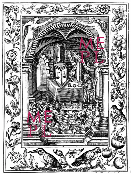 : Thomas Norton's (fl1477) laboratory. Engraving : Thomas Norton's (fl1477) laboratory. Engraving
