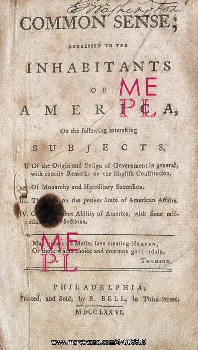 : Thomas Paine's Common Sense : Thomas Paine's Common Sense