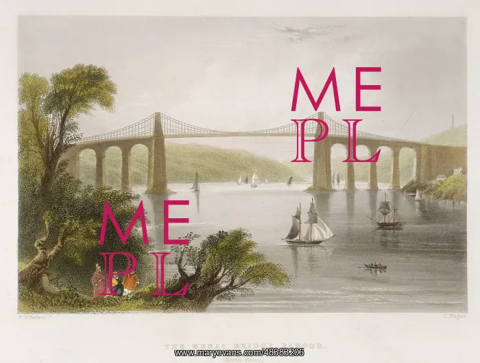 : Thomas Telford's suspension bridge over the Menai : Thomas Telford's suspension bridge over the Menai