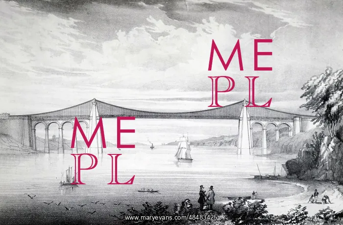 : Thomas TELFORD'S suspension bridge over the Menai : Thomas TELFORD'S suspension bridge over the Menai