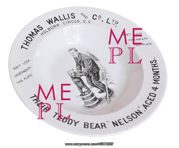 : Thomas Wallis & Co Ltd Advertising Bowl Front : Thomas Wallis & Co Ltd Advertising Bowl Front