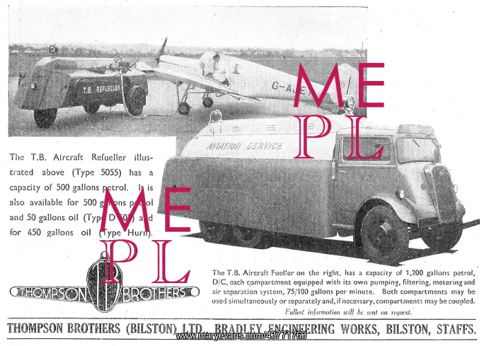 : Thompson Brothers Type 5055 Aircraft Refueller : Thompson Brothers Type 5055 Aircraft Refueller