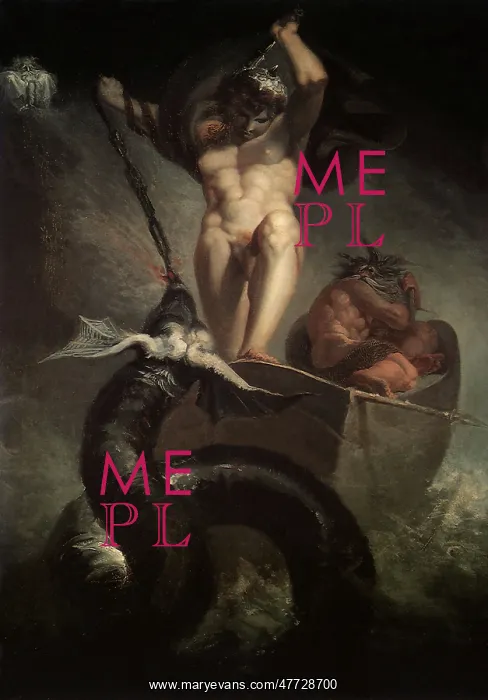 : Thor vs. Serpent, by Fuseli : Thor vs. Serpent, by Fuseli