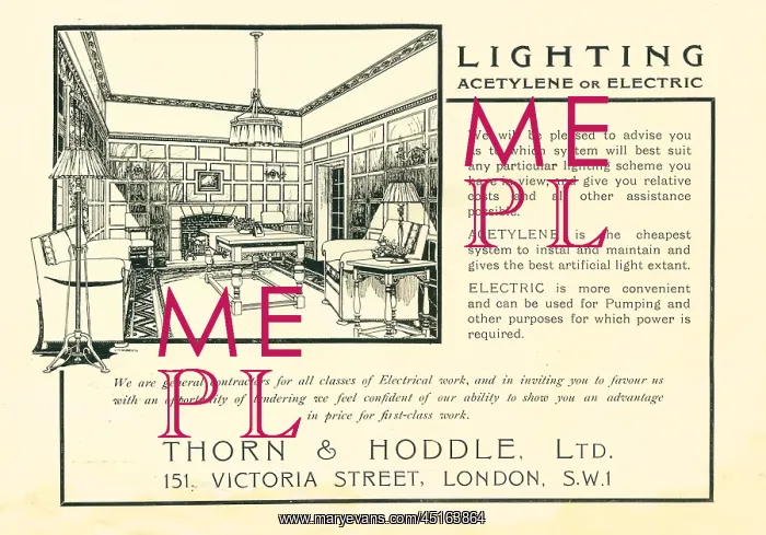 : Thorn & Hoddle Lighting Advertisement : Thorn & Hoddle Lighting Advertisement