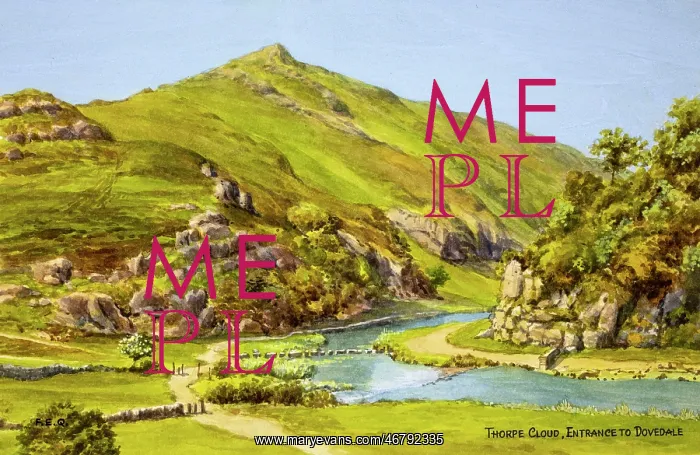 : Thorpe Cloud, entrance to Dovedale, Derbyshire : Thorpe Cloud, entrance to Dovedale, Derbyshire