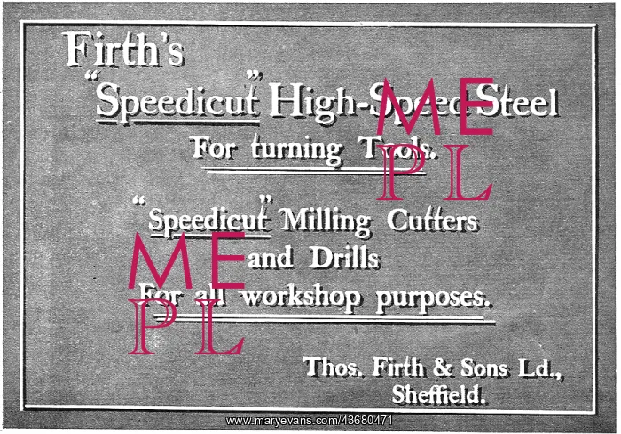 : Thos Firth Speedicut High-Speed : Thos Firth Speedicut High-Speed