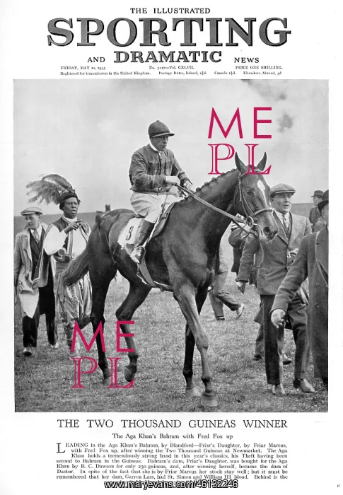: The Two thousand guineas winner: Bahram : The Two thousand guineas winner: Bahram