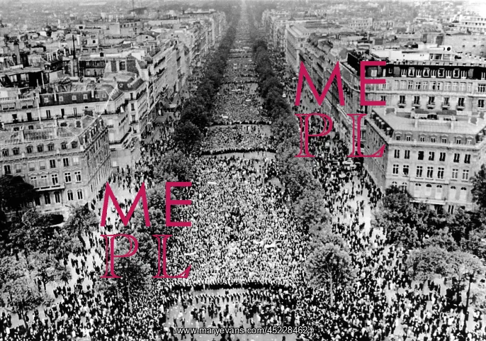 : Thousands of demonstrators fill the Champs ? : Thousands of demonstrators fill the Champs ?