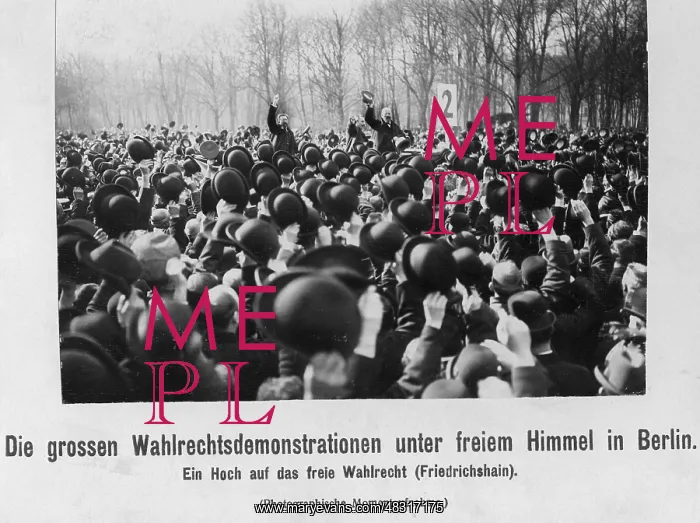 : Three-class franchise demonstrations in Berlin, 1910 : Three-class franchise demonstrations in Berlin, 1910
