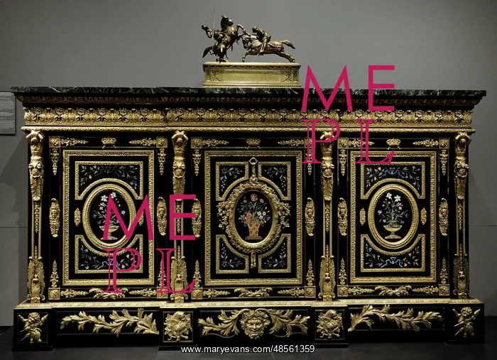 : Three-door cabinet, c. 1835-1838. Anonymous : Three-door cabinet, c. 1835-1838. Anonymous