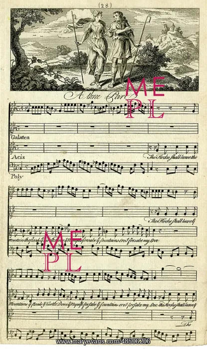 : Three-part song, The flocks shall leave the mountains : Three-part song, The flocks shall leave the mountains