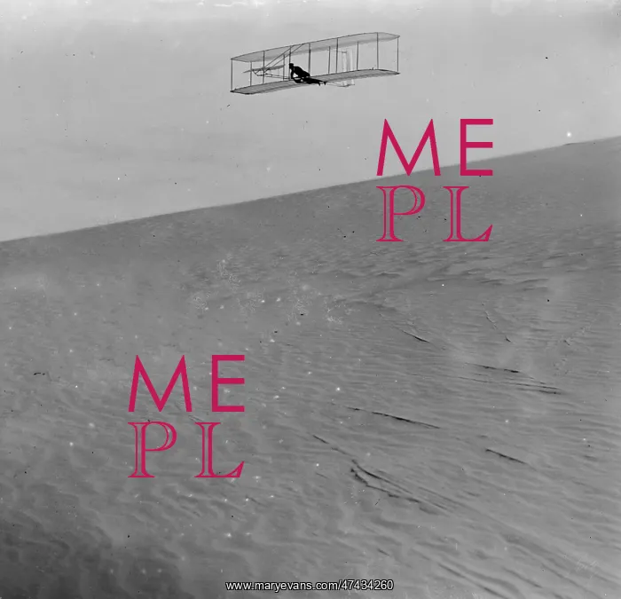 : Three-quarter right front view of Wright glider descending f : Three-quarter right front view of Wright glider descending f