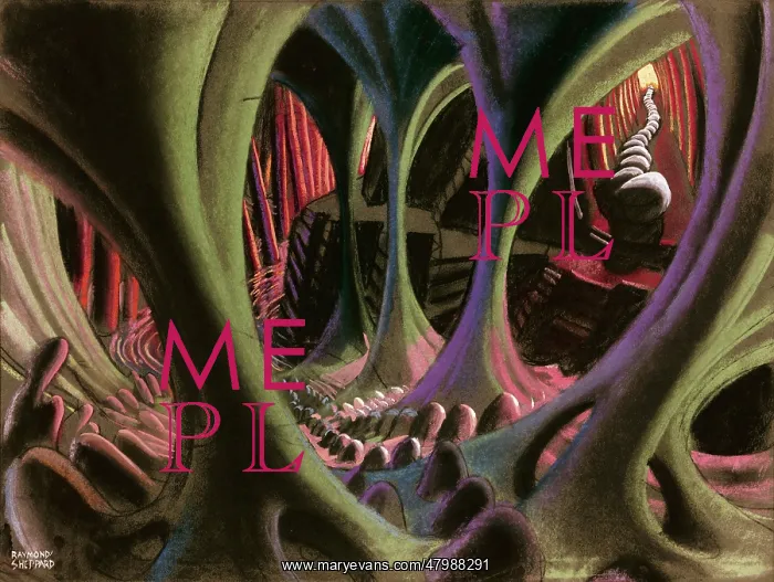 : Throat by Raymond Sheppard - an abstract, fantastical depiction : Throat by Raymond Sheppard - an abstract, fantastical depiction