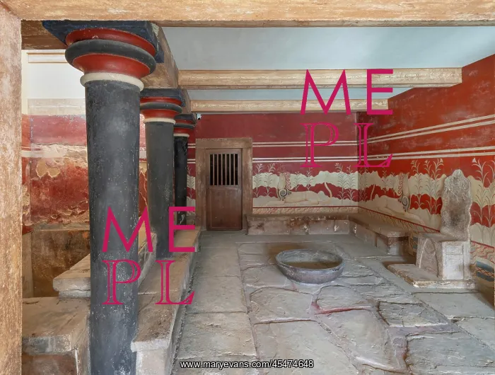 : Throne Room, Knossos, Crete, Greece : Throne Room, Knossos, Crete, Greece