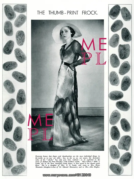  : The Thumb print frock by Peter Russell