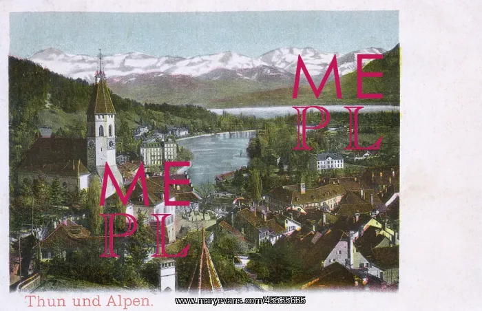  : Thun, general view, Bernese Oberland, Switzerland