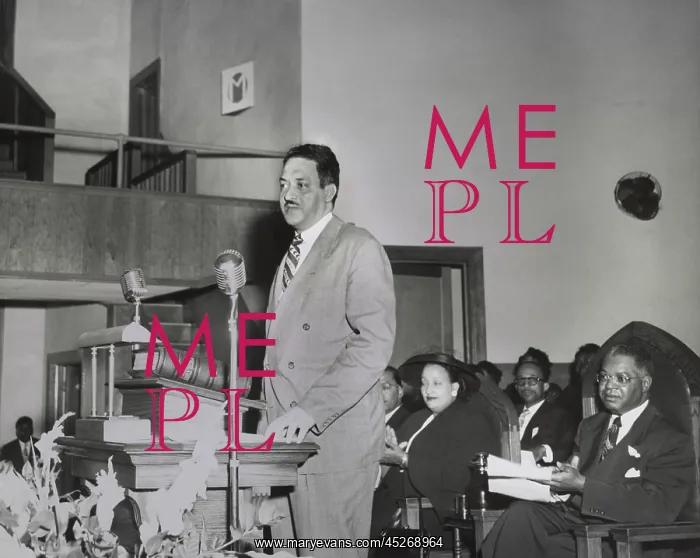  : Thurgood Marshall, speaking at NAACP Conference